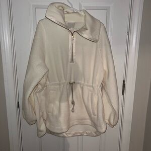 Varsity Cream Teddy Jacket